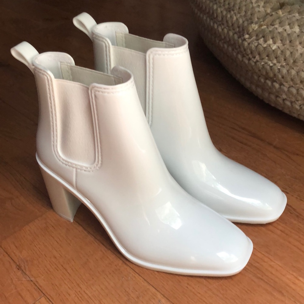 Jeffrey Campbell white boots